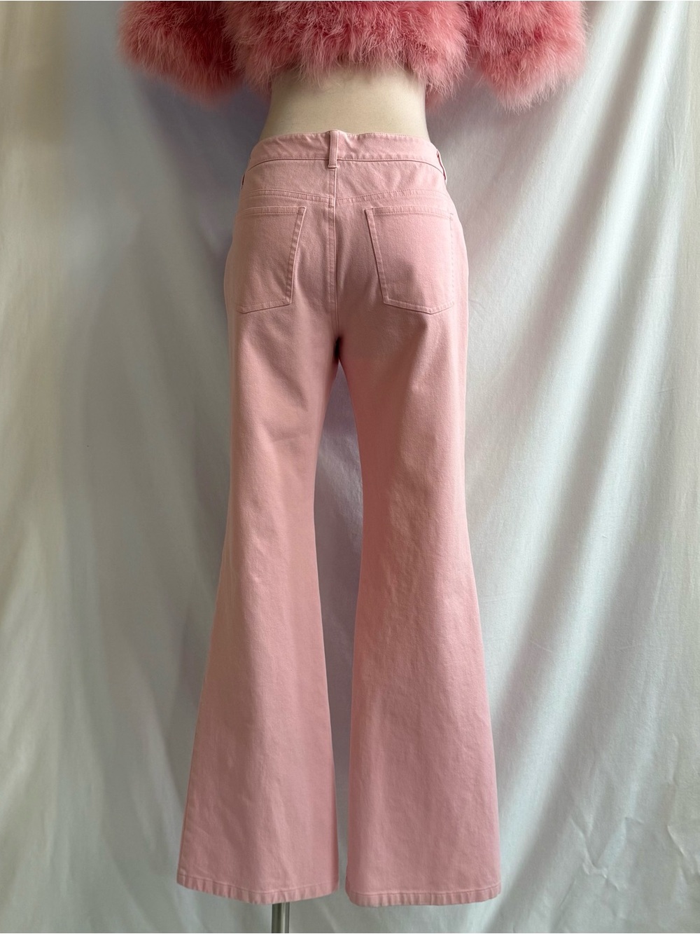 Y2K Pink Bootcut Jeans - Picture 2 of 4